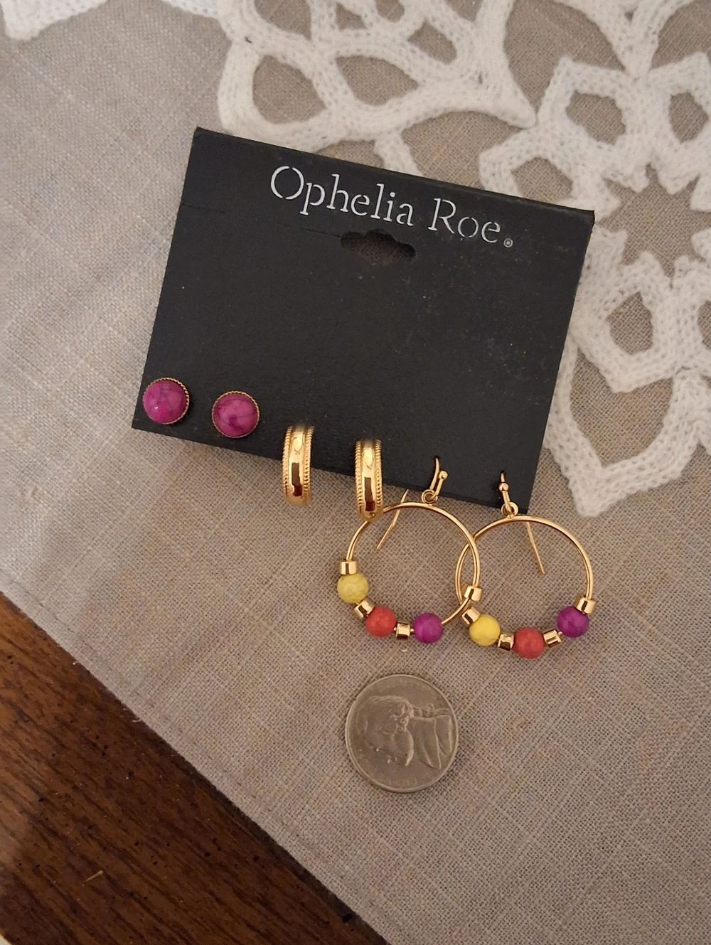 Ophelia Roe, NWT, Multiple Earring Set - Picture 4 of 5